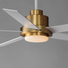 Maxim - 88826WTNAB - 60"Ceiling Fan - Daisy - Natural Aged Brass
