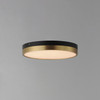 Maxim - 59702WTBKAB - LED Flush Mount - Dapper - Black / Antique Brass