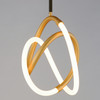 ET2 - E25092-01BKGLD - LED Mini Pendant - Mobius - Black / Gold
