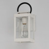 Maxim - 40312CLWTBK - One Light Outdoor Wall Sconce - Nassau Vivex - White / Black