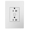 Legrand - WNAR203W1 - Plus-Sized 20A Outlet - Adorne - White