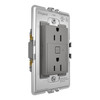 Legrand - WNAR153M1 - Plus-Sized 15A Outlet - Adorne - Magnesium