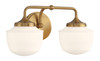 Minka-Lavery - 2572-575 - Two Light Bath Vanity - Cornwell - Antique Noble Brass