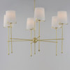 Maxim - 32366WTSBR - Six Light Chandelier - Huntington - Satin Brass