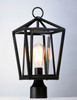 Maxim - 3171CLBK - One Light Outdoor Pole/Post Lantern - Artisan - Black