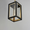 Maxim - 30051CLBKGLD - One Light Outdoor Pendant - Neoclass - Black / Gold