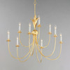Maxim - 2889GL - Nine Light Chandelier - Paloma - Gold Leaf