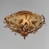 Maxim - 2859EG - Three Light Semi-Flush Mount - Elegante - Etruscan Gold