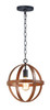 Maxim - 27571APBK - One Light Pendant - Compass - Antique Pecan / Black