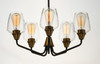 Maxim - 26125CLBZAB - Five Light Chandelier - Goblet - Bronze / Antique Brass