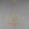 Maxim - 24819SBR - Nine Light Chandelier - Vela - Satin Brass