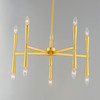 Maxim - 24625SBR - Ten Light Chandelier - Rome - Satin Brass