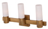 Maxim - 22413SWNAB - Three Light Bath Vanity - Contessa - Natural Aged Brass