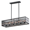 Maxim - 21817BCBK - Six Light Linear Pendant - Madeline - Black