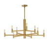 Maxim - 21369NAB - Nine Light Chandelier - Emana - Natural Aged Brass