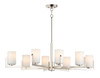 Maxim - 21288SWSN - Eight Light Chandelier - Dart - Satin Nickel