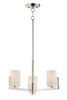 Maxim - 21285SWSN - Three Light Chandelier - Dart - Satin Nickel