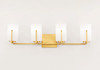 Maxim - 21284SWSBR - Four Light Bath Vanity - Dart - Satin Brass