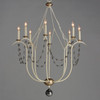 Maxim - 20488ECVG - Eight Light Chandelier - Formosa - Ecru/Venetian Gold