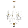 Maxim - 20486ECVG - Six Light Chandelier - Formosa - Ecru/Venetian Gold