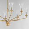 Maxim - 16158CRNAB - Eight Light Chandelier - Camelot - Natural Aged Brass