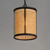 Maxim - 14471NABK - One Light Pendant - Cane - Black