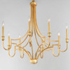 Maxim - 12788GL - Eight Light Chandelier - Normandy - Gold Leaf