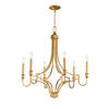 Maxim - 12786GL - Six Light Chandelier - Normandy - Gold Leaf