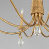 Maxim - 12748CHGL - Eight Light Chandelier - Eden - Charcoal Gold Leaf