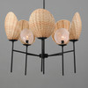 Maxim - 12605NABK - Five Light Chandelier - Maldives - Black