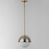 Maxim - 12412SWSNSBR - One Light Pendant - Duke - Satin Nickel / Satin Brass