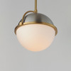 Maxim - 12411SWSNSBR - One Light Pendant - Duke - Satin Nickel / Satin Brass