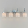 Maxim - 12334WTPC - Four Light Bath Vanity - Milk - Polished Chrome