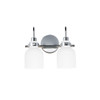Maxim - 12332WTPC - Two Light Bath Vanity - Milk - Polished Chrome