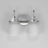 Maxim - 12332WTPC - Two Light Bath Vanity - Milk - Polished Chrome