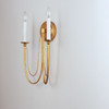 Maxim - 12161GL - Two Light Wall Sconce - Plumette - Gold Leaf