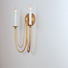 Maxim - 12161GL - Two Light Wall Sconce - Plumette - Gold Leaf