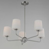 Maxim - 12095SWSN - Five Light Chandelier - Bristol - Satin Nickel
