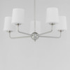 Maxim - 12095SWSN - Five Light Chandelier - Bristol - Satin Nickel