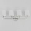 Maxim - 12094SWSN - Four Light Bath Vanity - Bristol - Satin Nickel