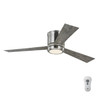 Generation Lighting. - 3CLYR52BSD-V1 - 52" Ceiling Fan - Clarity - Brushed Steel
