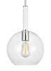 Visual Comfort Studio - KSP1061PNGW - One Light Pendant - Monroe - Polished Nickel