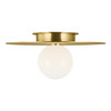Visual Comfort Studio - KF1011BBS - One Light Flush Mount - Nodes - Burnished Brass