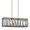 Visual Comfort Studio - F3224/6DA - Six Light Linear Chandelier - Patrice - Deep Abyss