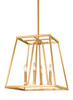 Visual Comfort Studio - F3150/4GSB - Four Light Lantern - Conant - Gilded Satin Brass