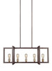 Visual Comfort Studio - F3147/5NWB - Five Light Island Chandelier - Finnegan - New World Bronze