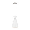 Visual Comfort Studio - EP1221MWTPN - One Light Pendant - Heath - Polished Nickel