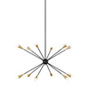 Visual Comfort Studio - EC10312MBK - 12 Light Chandelier - Jax - Midnight Black