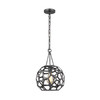 Visual Comfort Studio - AP1051MBK - One Light Pendant - Feccetta - Midnight Black