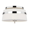 Visual Comfort Studio - AF1143PN - Three Light Semi-Flush Mount - Cordtlandt - Polished Nickel